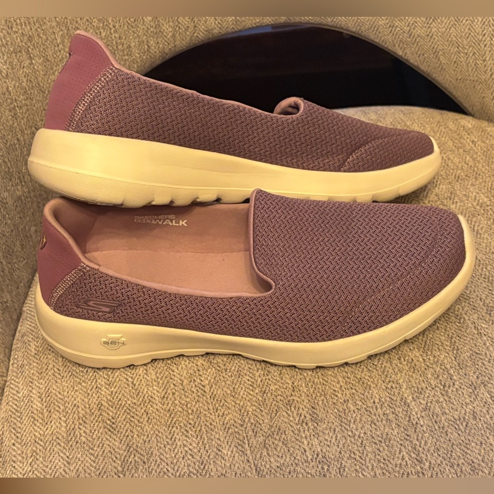 Skechers Women's Lavender Slip-On Sneakers - Picture 7 of 9
